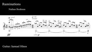 Nathan Bredeson: Ruminations on a theme by Joaquin Rodrigo (Score Video)