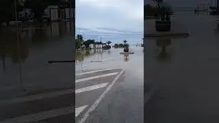 a wetter Saturday #almeria #beach #spain #veraplaya #playanaturista #naked #flood