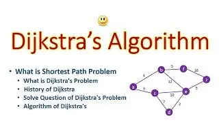 Dijkstra Algorithm - (My Sir Method) Shortest Path Problem | Example and Algorithm