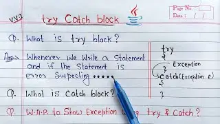 try catch block in java | NumberFormatException
