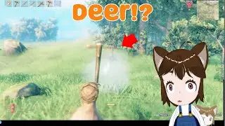 Zuzu stumbles across Valheim deer!