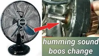 table fan repair || humming sound || bush change || no slinging || BP YouTube