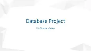 MySQL Database Project File Structure
