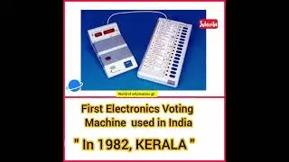 First Electronics Voting Machine used in India #kerala #in1982 #evm #evmmachine #election #voting
