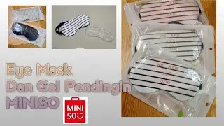 EYE MASK + COOLING GEL MINISO / PENUTUP MATA GEL
