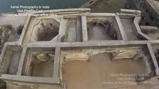 Aerial Photography in India - 2 (Burhanpur Fort at Tapti River) by PixelDo.Com