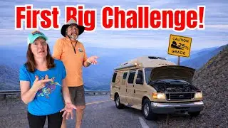 19-Year-Old Camper Van vs 25% Mountain Grade 🫣 Our First Big Test!