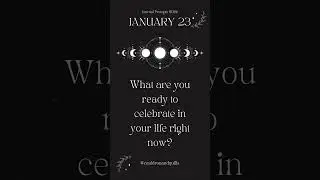 Jan 23 | Daily Moon Journaling Prompts ✨ Guided by the Lunar Cycle | Cauldron & Quills #journaling