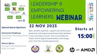 Webinar  Leadership & Empowering Learners