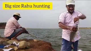 yellampalli Dam fishing Raees fish hunter🐠🐠🐠