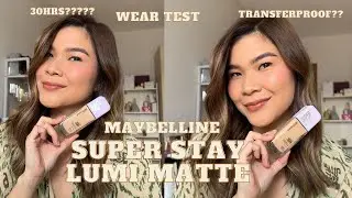 NEW MAYBELLINE SUPER STAY LUMI MATTE FOUNDATION | REVIEW | WEAR TEST | JEN DE LEON