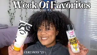 Week Of Favorites: My Favorite Shampoos of 2023 |CURLSMAS Day 1| VLOGMAS DAY 1