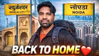 Back To Home 🏠 | Khurja To Noida Bus Journey | Rahul madod vlogs