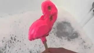 Pink Flamingo Reusable Bubble Bar (Lush Oxford Street 2015)