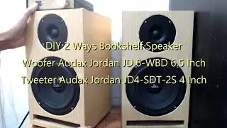 DIY 2 Way Bookshelf Speaker, Audax Jordan Woofer 6,5 Inch Tweeter 4 Inch, TPA3116D2 2x50 Watt