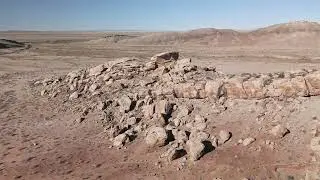 Stock Video - Aerial view of the desert terrain in Utah around Copper Mine Ridge
