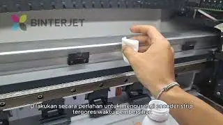 BINTERJET TECSO | MENGECEK & MEMBERSIHKAN ENCODER STRIP