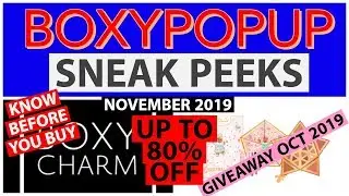 Boxycharm Spoilers November 2019 Boxy Pop Up