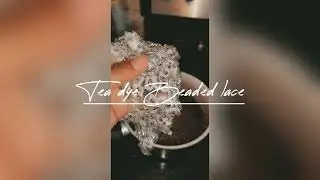 Diy Tea Dying Beaded Lace