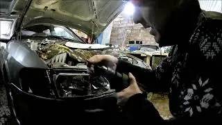 Опель Вектра Б. Замена стекла фары. Гаражный колхоз!!!