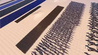 Dinosaurs Vs Medieval Army | Ultimate Epic Battle Simulator | UEBS