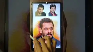 😍🔥 Bollywood Kings Face Mixing Digital Art | Salman Khan Art #shorts #art #digitalart #salmankhan
