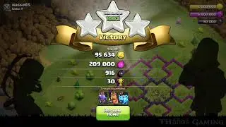COC Th8 dragon attack strategy.