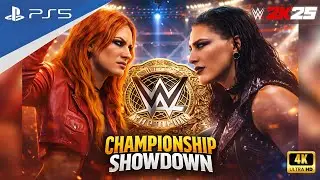 ONE BELT. ONE WINNER🥇 | Becky Lynch vs Rhea Ripley - WWE2K25 | PS5 Gameplay [4k60]