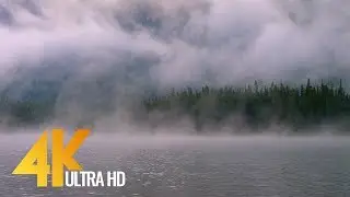 4K Fog on the Lake - Snow Lakes, Enchantments Area, USA - Nature Scenery - Trailer