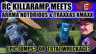 RC KILLARAMP MEETS ARRMA NOTORIOUS & TRAXXAS XMAXX &ndash; EPIC JUMPS? TOTAL WRECKAGE? NEW ENGLAND RC E94