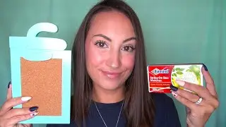 ASMR Relaxing Cork & Cardboard Sounds 🤎 (tapping, scratching, inaudible whispers)