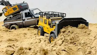 Rc Cars Road ￼Construction Work For Remote Control Trucks Toyota Land Cruiser LC79 & Land Rover