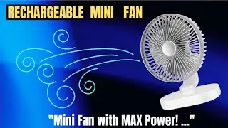 &ldquo;Unboxing & Review: Rechargeable Mini Fan &ndash; Portable & Powerful!&rdquo; / study / Kitchen / Office