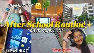 🎒After School Routine✨📚 | Productive Study Vlog | Study Vlog Class 10| REALISTIC ROUTINE 