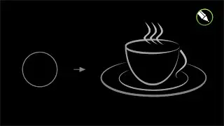 Coffee cup logo design in CorelDraw | Fk Online Education