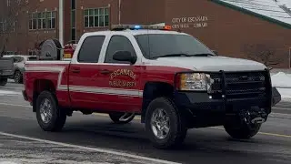 *RARE* Escanaba public safety utility truck arriving on scene of a fire