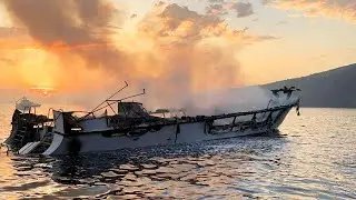 5 Crew Members Jumped Off Burning Dive Boat in Underwear