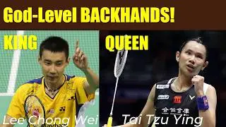 🏸Backhand Genius Showdown🔥 Lee Chong Wei vs Tai Tzu Ying | Who Has the Best Backhand?👑
