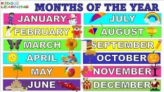Months of the year| Name Months of year in English| NurseryRhymes,song Months of the year||