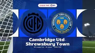 EA Sports FC 26 | Cambridge United vs Shrewsbury Town - EFL League Two | Gameplay PS5