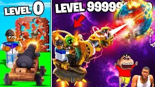 SHINCHAN lvl 999 CANNON in CANNON SIMULATOR ROBLOX with CHOP and AMAAN-T