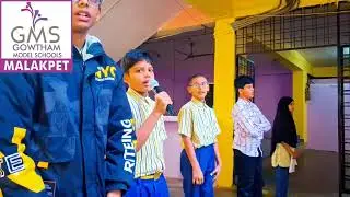 Morning exercise and prayer @school assembly #gowtham model school #malakpet 