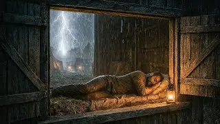 Arthur Sleeping Near a Barn Window and Relaxing During Thunderstorm | RDR2 ASMR