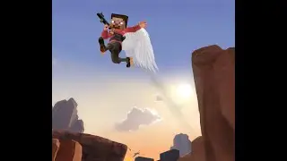 Rocket jump от мира Minecraft