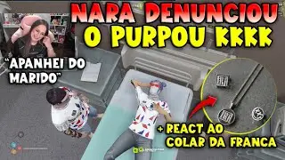 NARA DENUNCIOU O PURPOU POR AGR3SSÃO 😂😂 + REACT AO NOVO COLAR DA FRANÇA - KOGA GTA ROP CLIPS