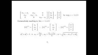 Elasticity Theory 3.7 - Mohr's Circle