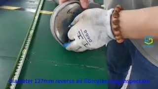 Diameter 127 reverse air fiberglass bag inspection