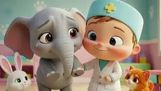 Bebi Brain the Animal Doctor 🐘 | Fun Kids Dance Song | Nursery Rhymes