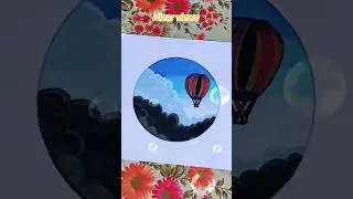 scenery drawing#parachute #drawing #shorts - Nizar views