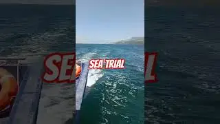 Sea Trial, fiber fishing boat. #boat #fiber #fisherboat #seaview